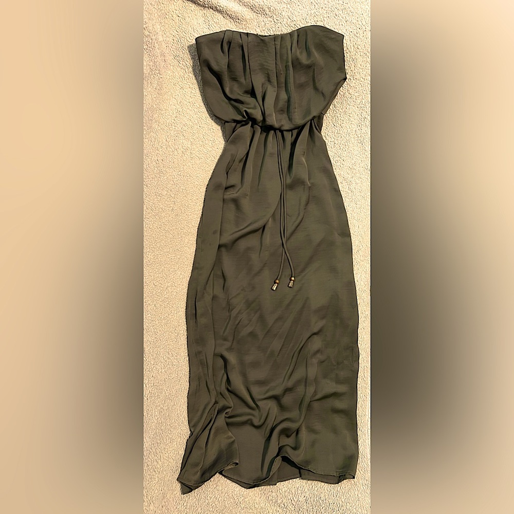 Strapless Boho Maxi Dress